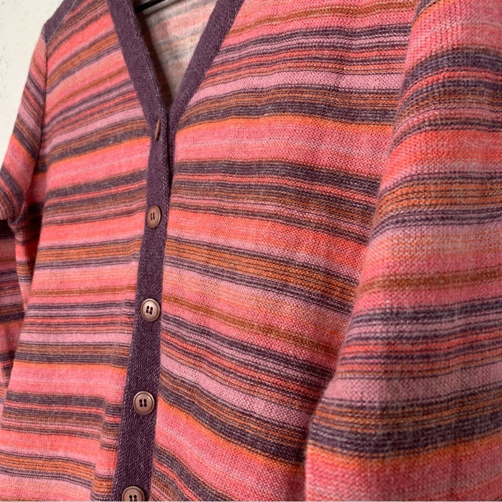 Kuna Baby Alpaca Button Front V Neck Cardigan Sweater Size Medium - Picture 3 of 8